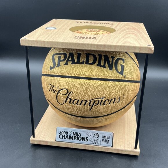 Limited Edition 2008 Celtics Championship Basketball Rare Gold 270/1500 Spalding - Picture 1 of 16